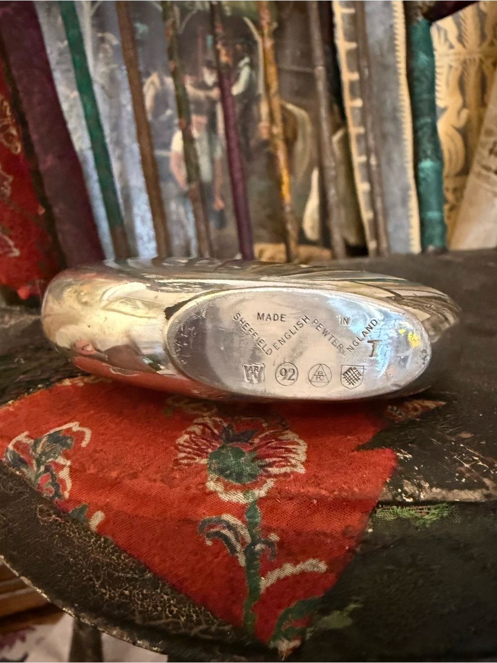 Pewter flask